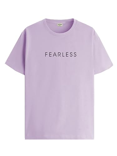 ADRO Mens Solid Regular Fit T-Shirt (RN24-FRL-PU_Purple
