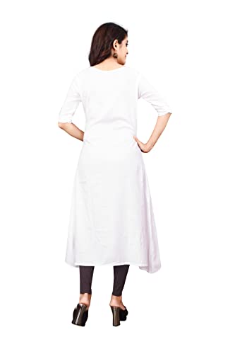 Greciilooks Designer Slub Rayon Fully Stitched Anarklai Kurti/Kurta for Women & Girls on Jeans Palazzo or Skirt