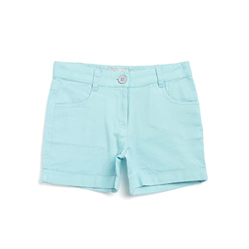 Fabindia Kids Twill Weave Shorts Cotton_4-6Y Blue