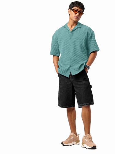 Tee Projekt Casual Shirt for Mens||Casual Comfort Button-Down Shirt for Men Versatile and Stylish Everyday Wear Mint Green