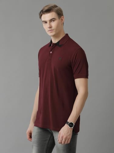 ADRO Premium Cotton Polo for Men (P23-H-PLN_Maroon)