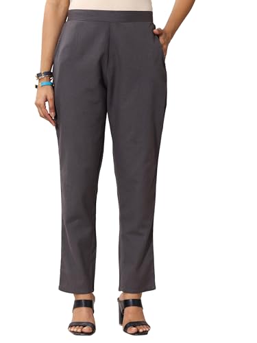 Libas WomenS Regular Trousers (Pl1601 Grey