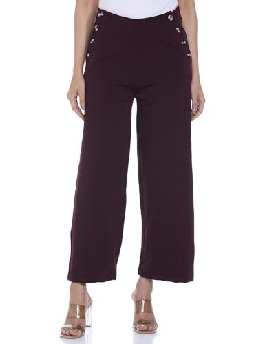 FYLTR Womens Relaxed Dress Pants (FYLAW24WP-503_Cocoa Brown