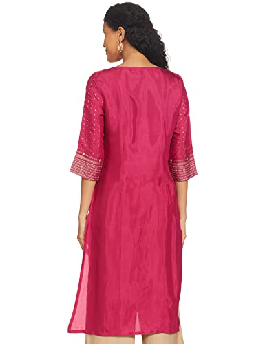 W for Woman Women Viscose Printed Festive Regular Kurta