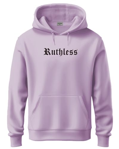 ADRO Mens Cotton Neck Hooded Sweatshirt (H24-RUTH-PU_Lavendar