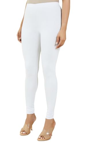 Soch White Cotton Solid Chudi