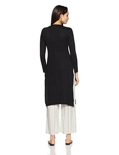 Aurelia Women's Synthetic Straight Winter Kurta