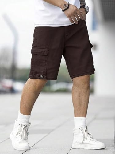 Greciilooks MenS Cargo Shorts (Gl-Sh255_Brown