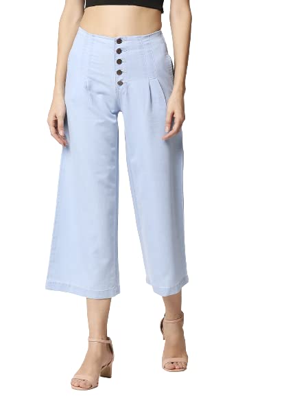 High Star WomenS Wide Leg Palazzo (Aswdpla775_36_Blue
