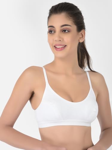 Softline Womens 100% Cotton Wire-Free Non-Padded Bra Combo | Breathable & Soft Fabric | Full Coverage & Everyday Comfort (Pack