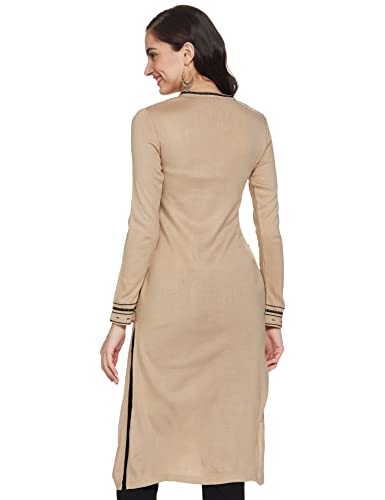 W for Woman Women's Synthetic Regular Winter Kurta