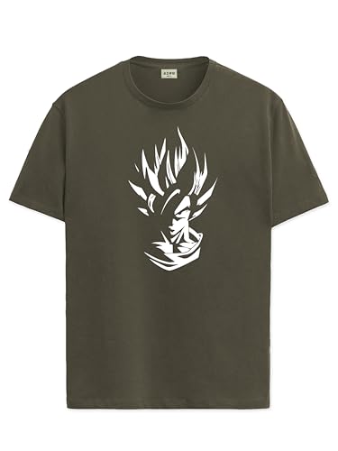 ADRO Mens Solid Regular Fit T-Shirt (RN24-GOK-OL_Olive