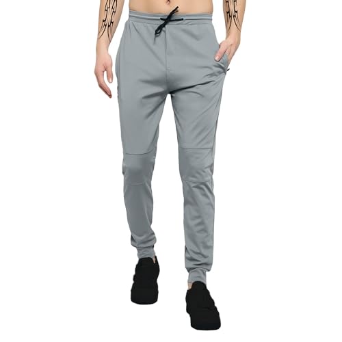 Lookmark MenS Solid Lycra Blend Lounge Wear: Trendy Track Pant With Pockets, Ideal For Night, Day, Or Casual Wear (Az-Lm-Og-Tra