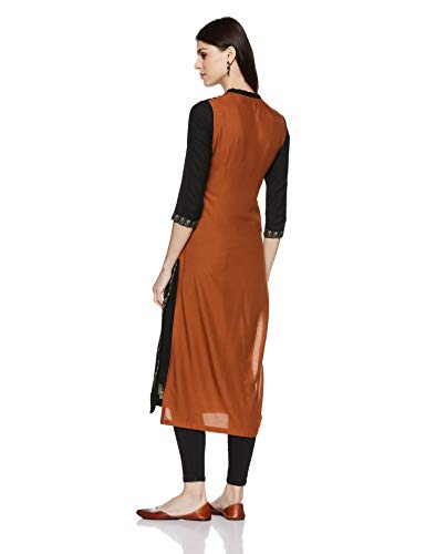 W for Woman Women's Viscose Solid Straight Kurta