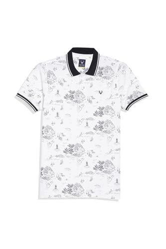 Allen Solly Boys Regular Fit Printed Casual Cotton Half Sleeve Polo Shirt