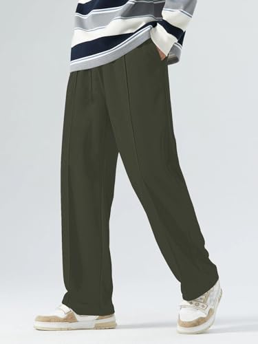 Greciilooks MenS Lycra Cargo Track Pants Loose Fit Joggers For Men | Korean Style Travel & Lounge Wear With Pockets