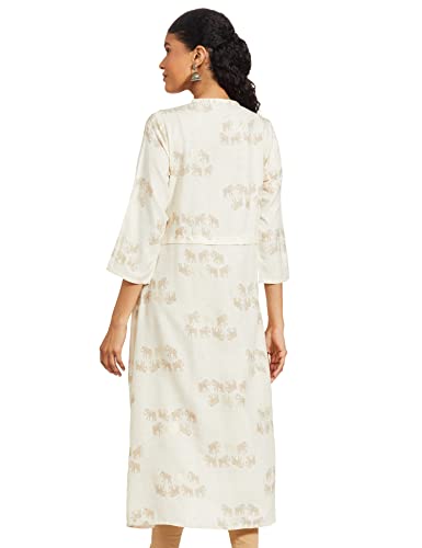 W for Woman Women's Viscose Regular Fit New Front Open Kurta