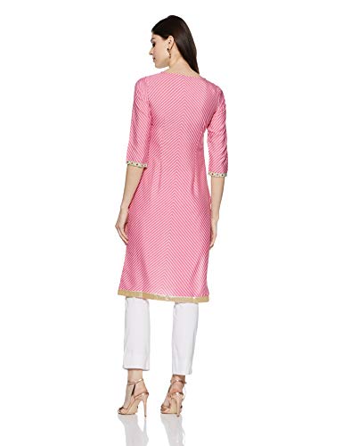 W for Woman Women's Synthetic Straight Fit Straight Kurta