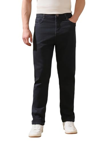 Dennis Lingo Men Indigo Solid Straight-Fit Jeans