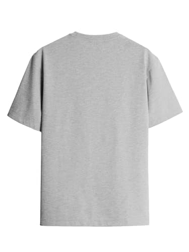 ADRO Men's Solid Regular Fit T-Shirt (RN24-POC-GR_Grey