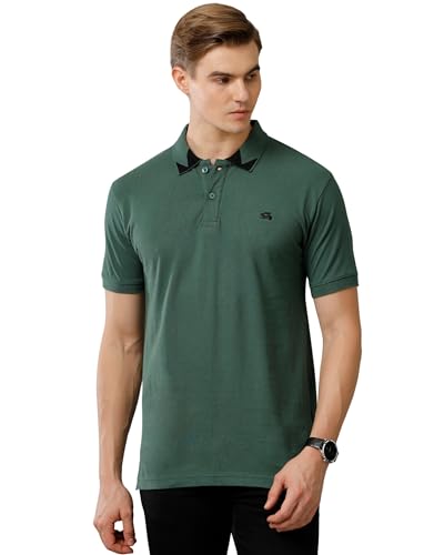 ADRO Premium Cotton Polo for Men (P23-H-PLN_Green_ XL)