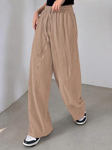 Greciilooks Women Trouser Light Brown