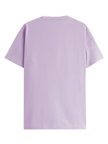ADRO Men's Solid Regular Fit T-Shirt (RN24-POC-PU_Purple