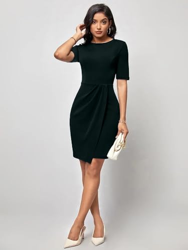 OOMPH! Womens Western & Fusion wear Stetchable Party Dress for Women, Green - md959