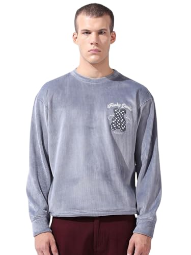 The Indian Garage Co Mens Polyester Blend Crew Neck Sweatshirt