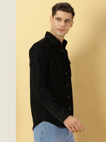 Thomas Scott Mens Slim Fit Shirt (TS1177_Black