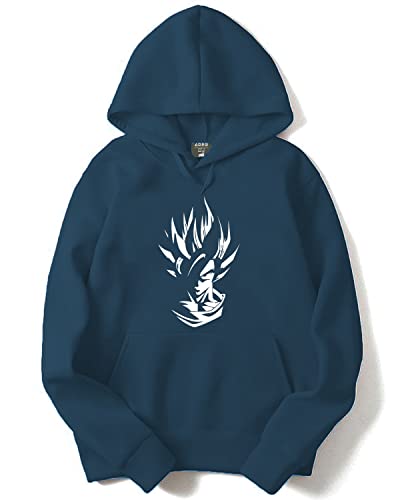 ADRO Mens Cotton Neck Hooded Sweatshirt (H21-M-GOK-SB_Teal_S)