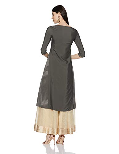 W for Woman Women's Synthetic A-Line Regular Kurta