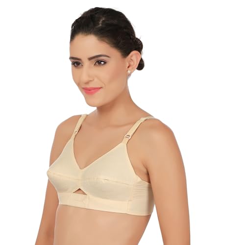 Rupa Womens Cotton Non Padded Wire Free Everyday Bra Multicolored