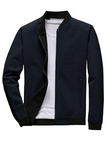 Noble Monk Bomber Jacket For Men | Mens Quilted Standard Length Jacket | Full Sleeve Mens Jacket