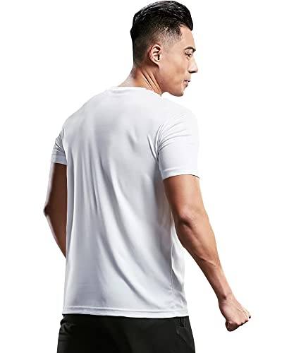 EYEBOGLER Mens Round Neck Half Sleeve Solid Dry Fit Tshirt Pack of 2