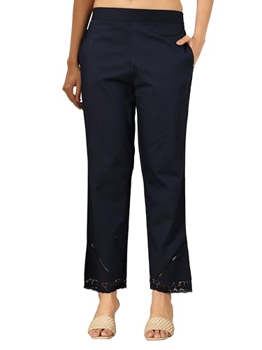 Libas WomenS Regular Trousers (Pl1636 Blue