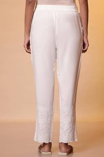 Aurelia Womens Slim Trousers (24FEA60343_White