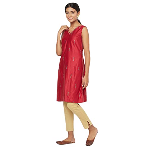 Fabindia Women's Cotton Silk Regular Kurta