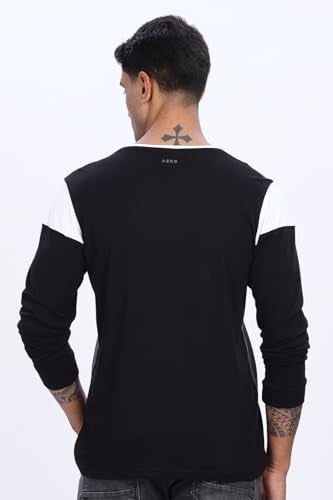 ADRO Men Full Sleeve T-Shirt | Soft Cotton Tshirt for Men|Casual Fashion Multi Color Full Sleeve Round Neck Tshirt for Men|FR24