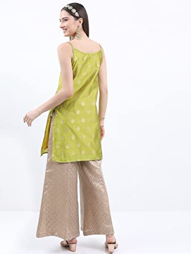 KETCH Women Regular Fit Self Design Sleeveless Kurta