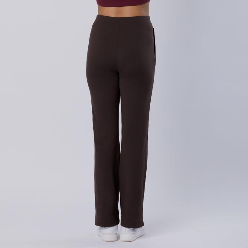 BlissClub Womens Straight Pants_Barkha Brown Tall-Above 5.5