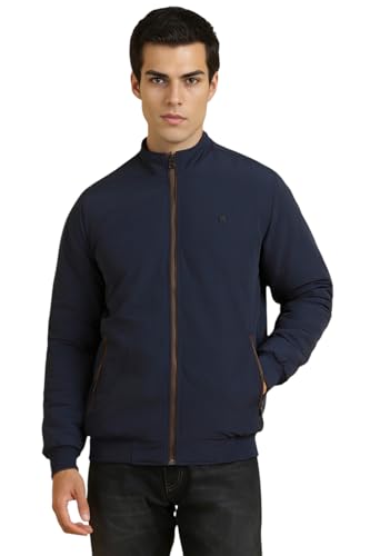 Allen Solly Men Regular Fit Solid Casual Polyester Full Sleeve Jacket