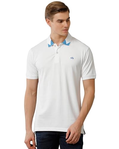 ADRO Premium Cotton Polo for Men (P23-H-PLN_White_ XL)