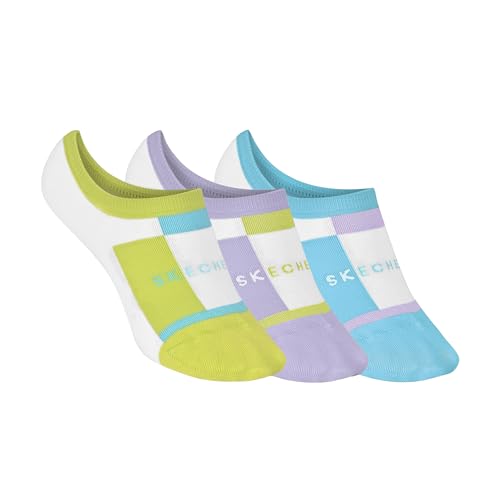 Skechers Women Pack Of 3 Block Non Terry Liner Socks