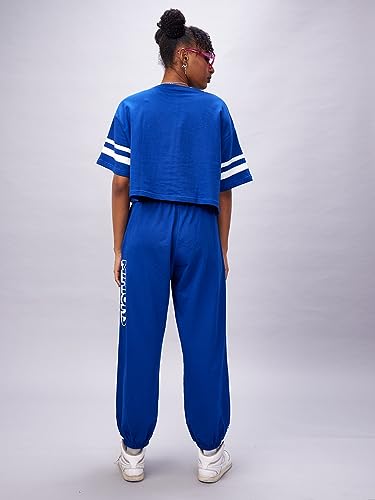 Bewakoof X Official Minions Merchandise WomenS Cord Graphic Printed 100% Cotton Co-Ord Set - Oversized Fit, Round Neck, Half Sl