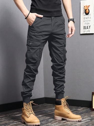 Leriya Fashion MenS Cargo Pants With Pockets | Cotton Joggers For Men | 6 Pocket Jeans Pant | Casual Trousers For Men (Lf-Tp-11