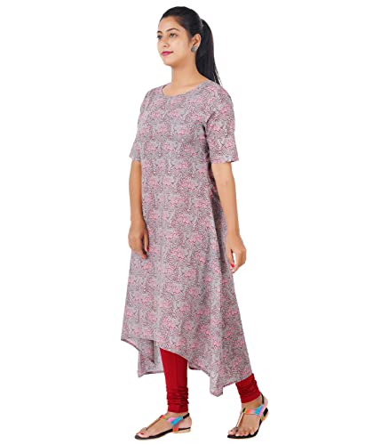 SHODOX?Women Cotton Pleated Straight Cut Kurta (Pack of 1)