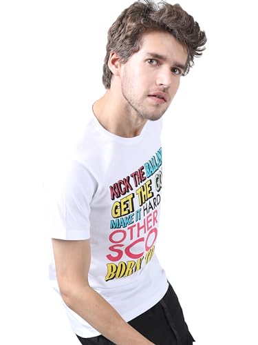 Ketch MenS Slim Fit T-Shirt (Khts000107_White