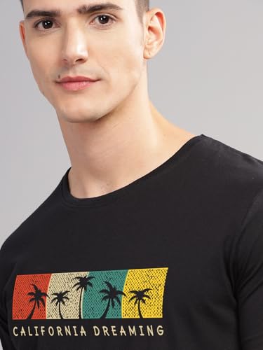 Adro Mens Printed T Shirt | The Super Soft Tshirt In India| Pure Cotton Lycra Breathable Fabric| 4 Way Stretch Smart Tech Fabric
