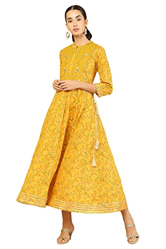 Soch Women's Cotton Regular Fit Printed Kurta